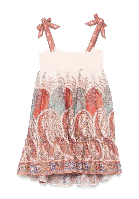 Abito con stampa ZIMMERMANN KIDS | 2744DSS251CREAM PAISLEY CMP